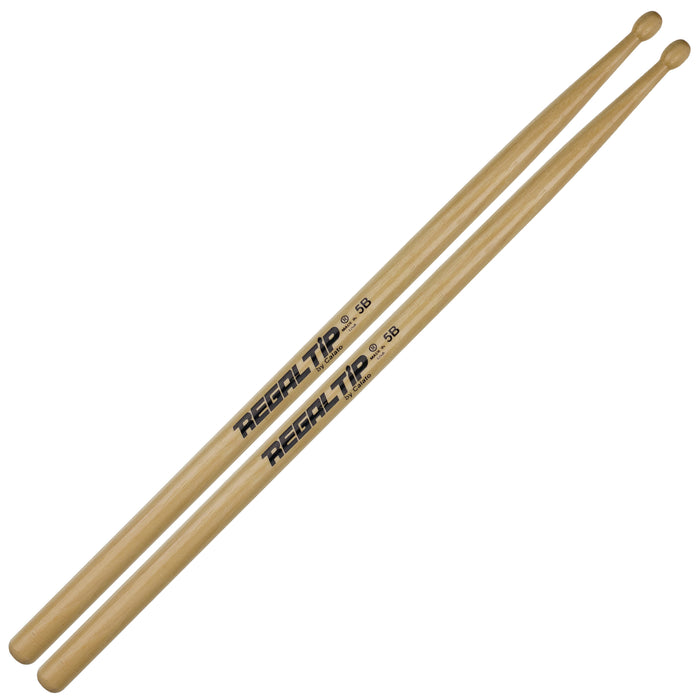 Regal Tip 5B Hickory Drum Sticks - Wood Tip