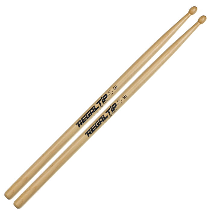 Regal Tip 5B Wood Tip Maple Series Drum Sticks
