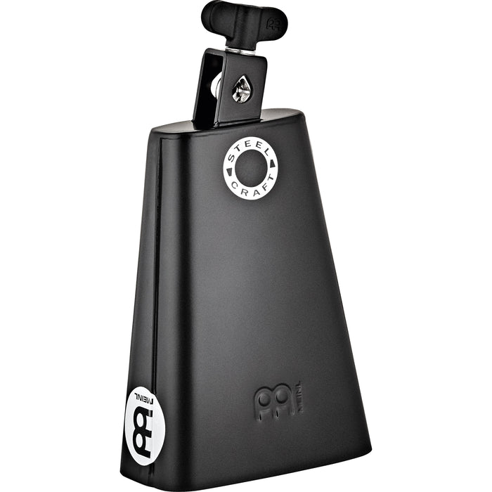 Meinl Black Powder Finish 7" Classic Rock Cowbell, Big Mouth, Low Pitch