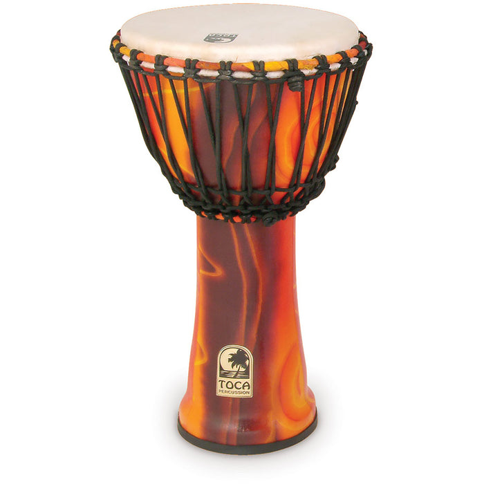 Toca Freestyle Rope Tuned 10" Freestyle Djembe, Fiesta