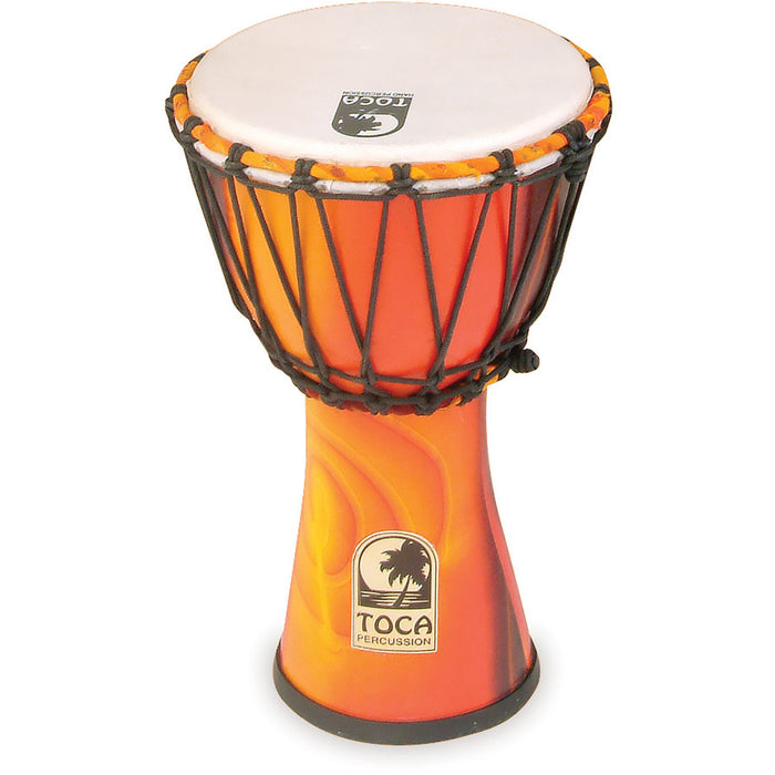 Toca Freestyle Rope Tuned 7" Freestyle Djembe, Fiesta