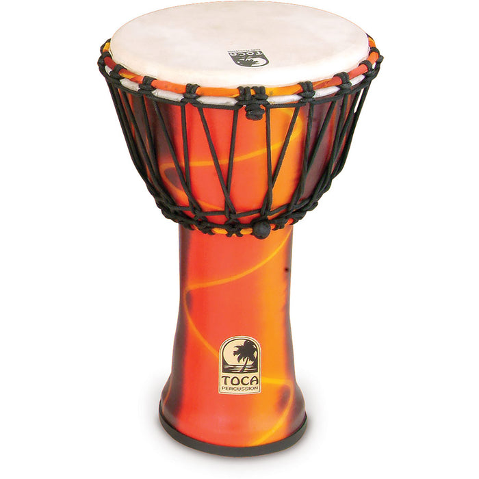 Toca Freestyle Rope Tuned 9" Freestyle Djembe, Fiesta