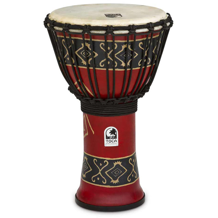 Toca Freestyle Rope Tuned 9" Synergy Freestyle Djembe, Bali Red