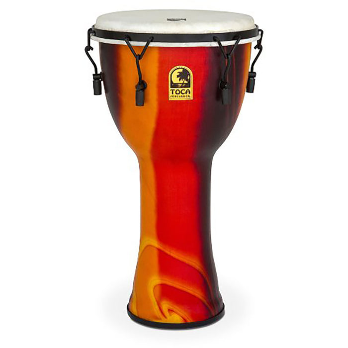 Toca Freestyle Mechanically Tuned 10" Djembe, Extended Rim, Fiesta