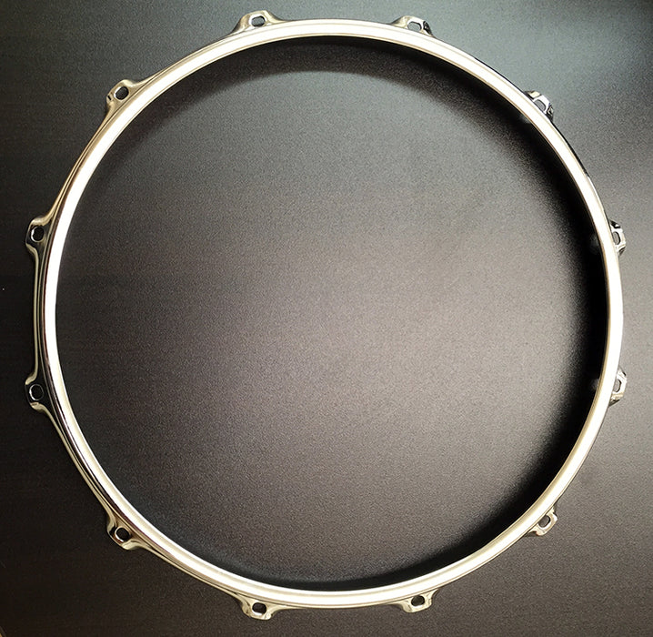 S-HOOP 14" 12 Hole Chrome/Steel S-Hoop MARCHING 3mm Thick