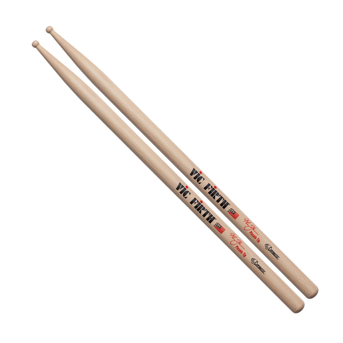 Vic Firth Corpsmaster Thom Hannum Piccolo Tip Signature Marching Snare Sticks
