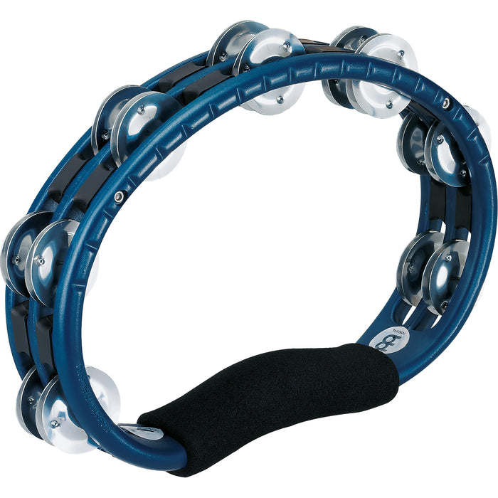 Meinl ABS Hand Held Tambourine Aluminum Jingles Blue