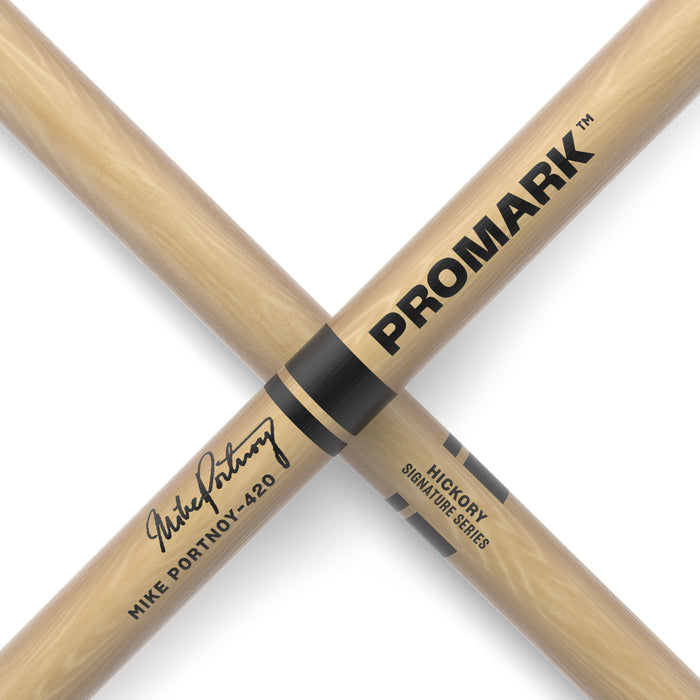 ProMark Mike Portnoy 420 Hickory Drumstick, Nylon Tip