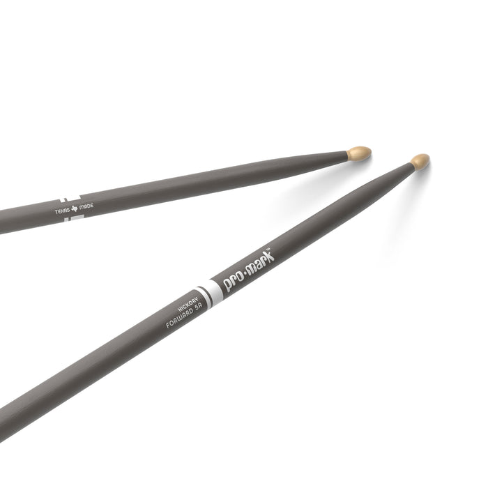 ProMark Classic Forward 5A Painted Gray Hickory Drumstick, Oval Wood Tip