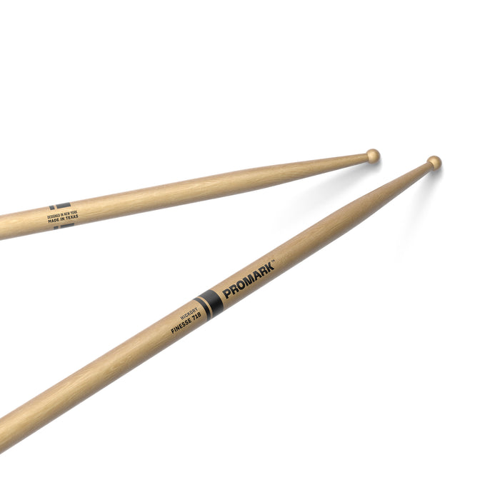 ProMark Finesse 718 Hickory Drumstick, Small Round, Wood Tip