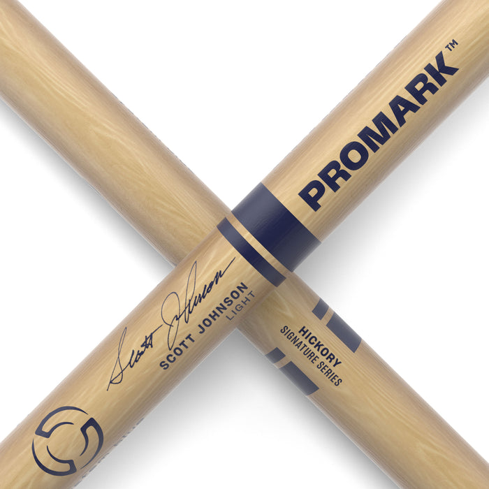 ProMark Scott Johnson Light Hickory Drumstick, Wood Tip