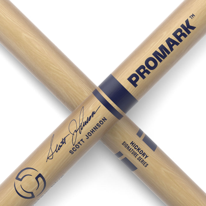 ProMark Scott Johnson Hickory Drumstick, Wood Tip