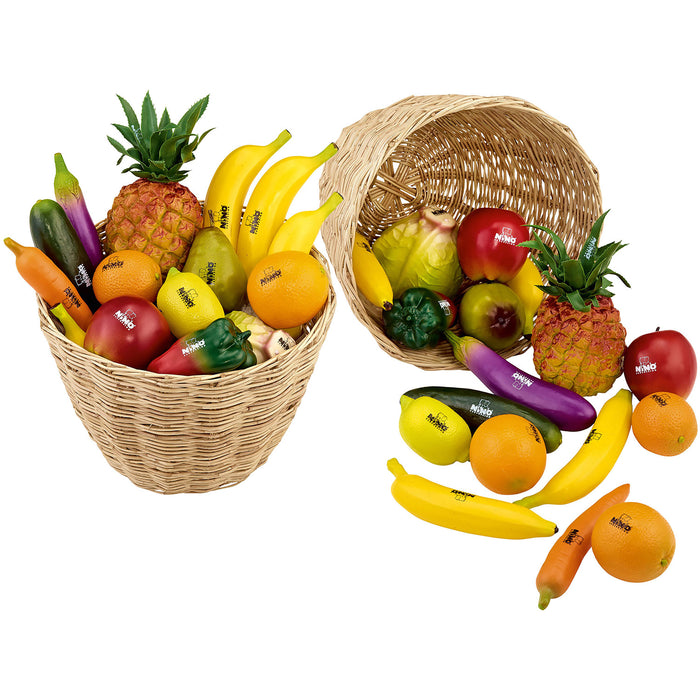 Meinl NINO Botany Assort. of 36 Pieces Fruit & Vegetables w/ Basket
