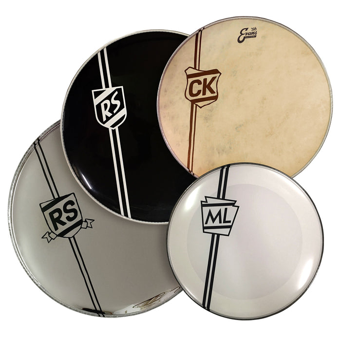 Bass Drum Shield Logos