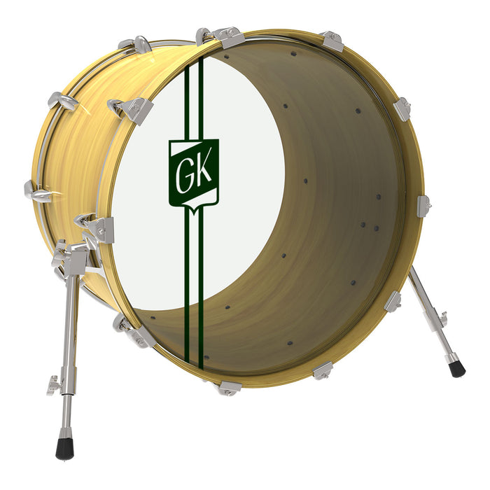 Custom Bass Drum Head Shield Logo — Drums on SALE