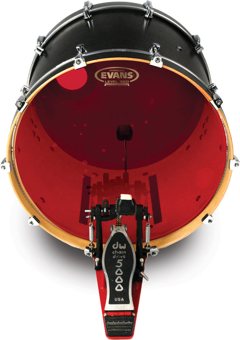 Evans 22" Hydraulic Red Bass Drum Head