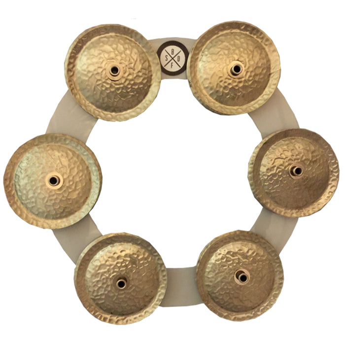 Big Fat Snare Drum Bling Ring - White Copper