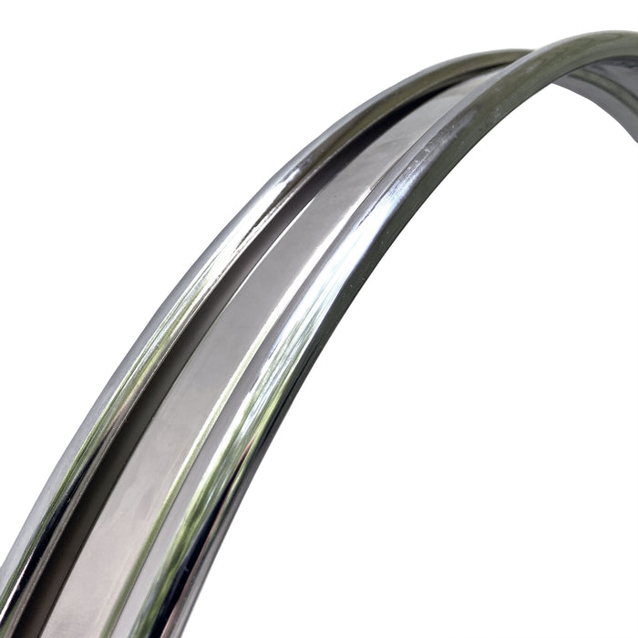 Metal Bass Drum Hoops - Chrome Plated