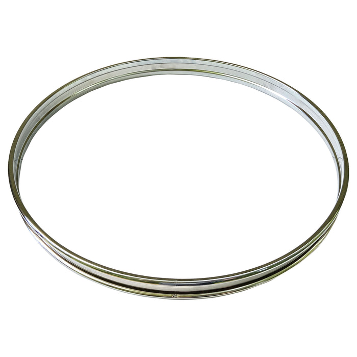 Metal Bass Drum Hoops - Chrome Plated