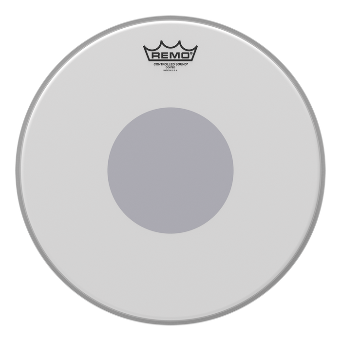 Remo CONTROLLED SOUND Drum Head - Clear w/ BLACK DOT On Top 12 inch