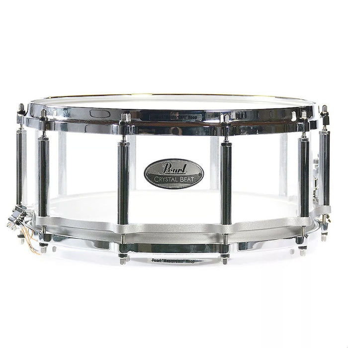 Pearl 14"x5" Crystal Beat Free Floating Snare Drum - Frosted