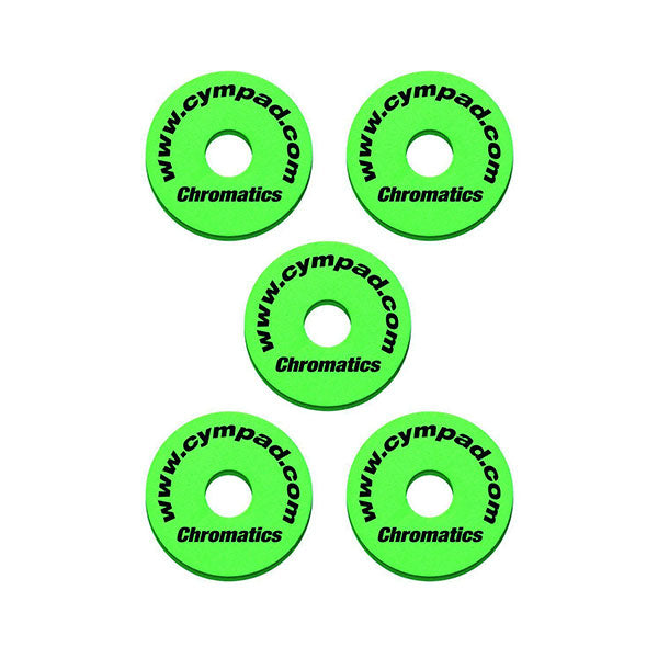 Cympad Chromatics Cymbal Washers 40/15mm Green - 5pk