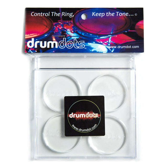 Drum Dots Clear Damper Pads - Pack of 4