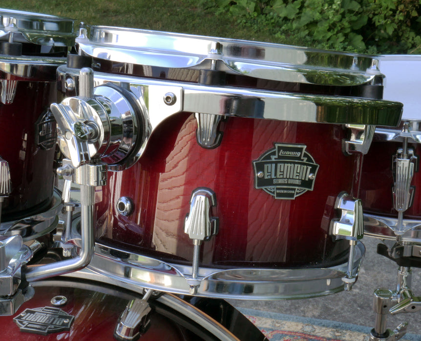 Ludwig Element Birch 5pc Shell Pack - Deep Redburst