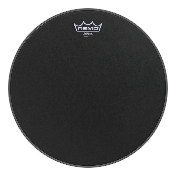 Remo EMPEROR Drum Head - BLACK SUEDE 08 inch