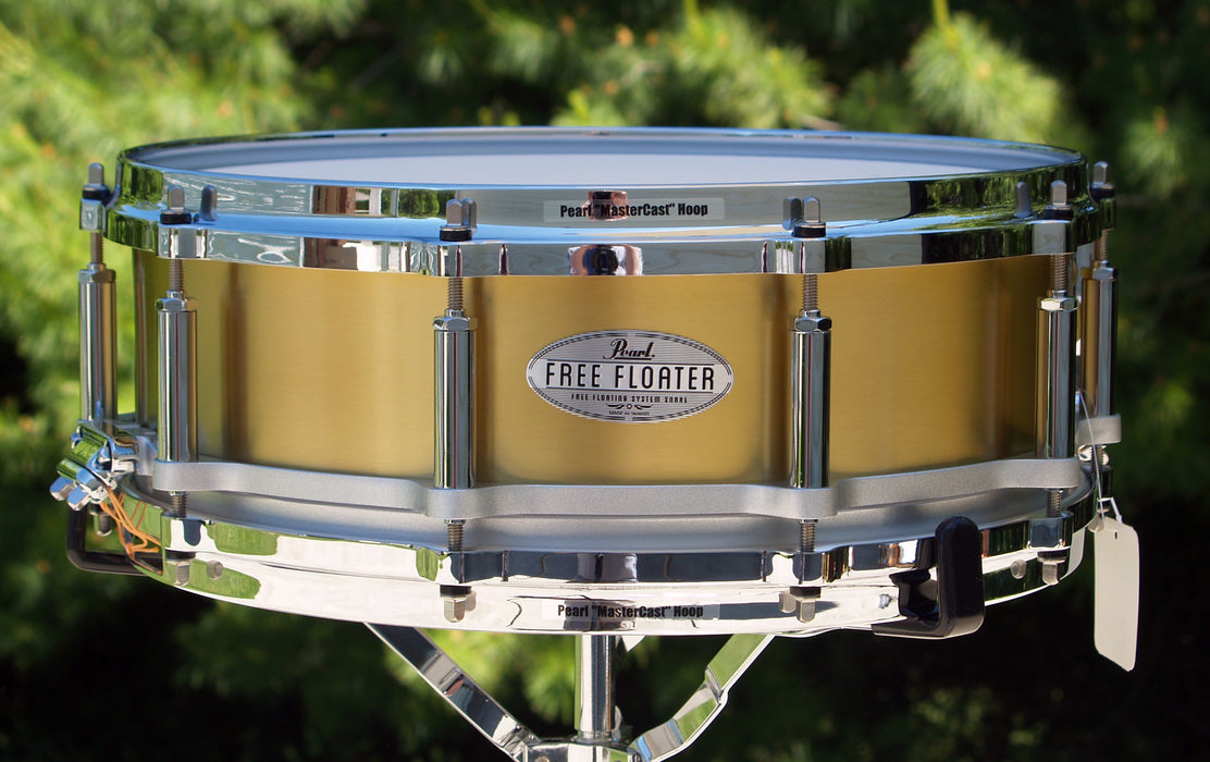 Pearl 14"x5" Brass Free Floating Snare Drum - FTBR-1450