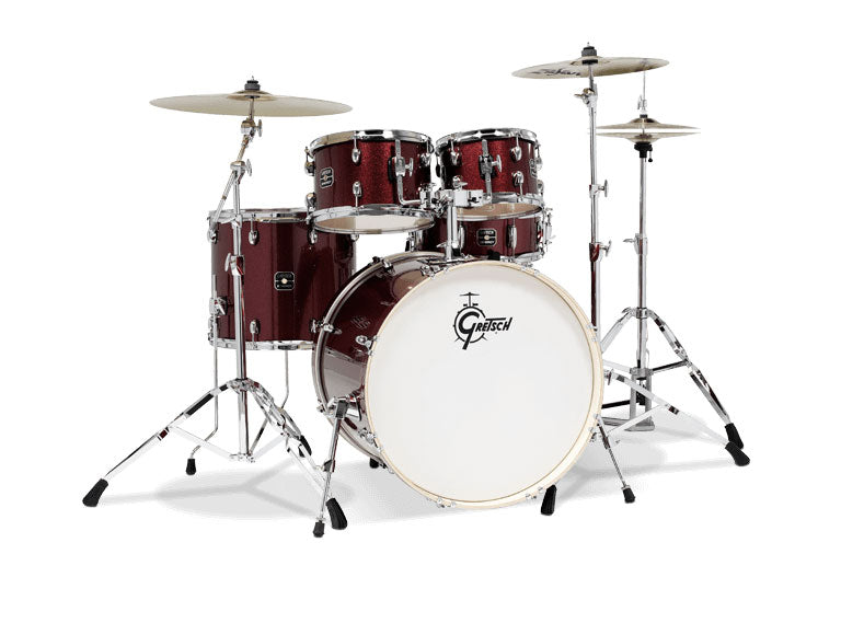 Gretsch Energy Jazz Kit with Hardware Pack - Ruby Sparkle