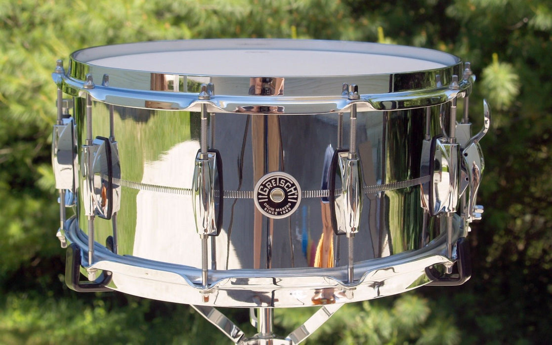 Gretsch Brooklyn 6.5" x 14" Chrome Over Brass Snare Drum