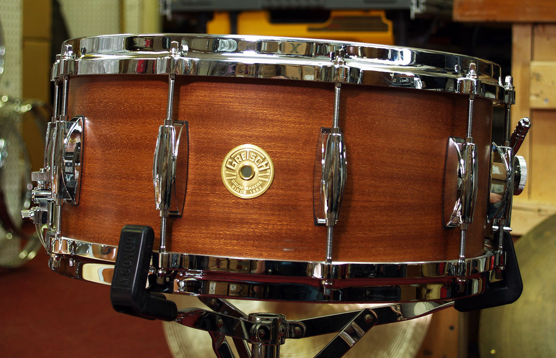 Gretsch USA Custom Limited Edition Ribbon Mahogany Snare Drum - NEW!