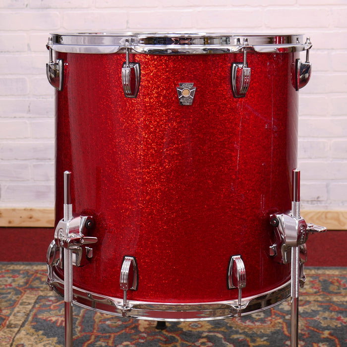 Ludwig Keystone X 3pc Fab Shell Pack in Red Sparkle