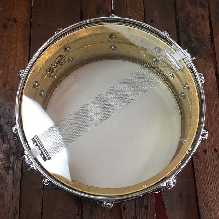 Ludwig 6.5" x 14" Raw Brass Snare Drum