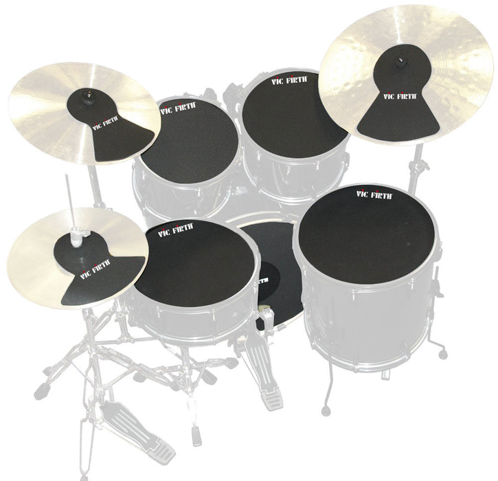 Vic Firth Standard 5pc Drum & 3pc Cymbal Mute Prepack