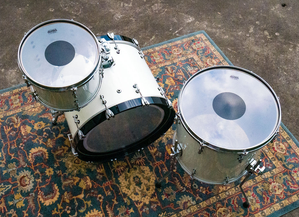 Ludwig & Gretsch Hybrid 3pc Shell Pack in White Gloss