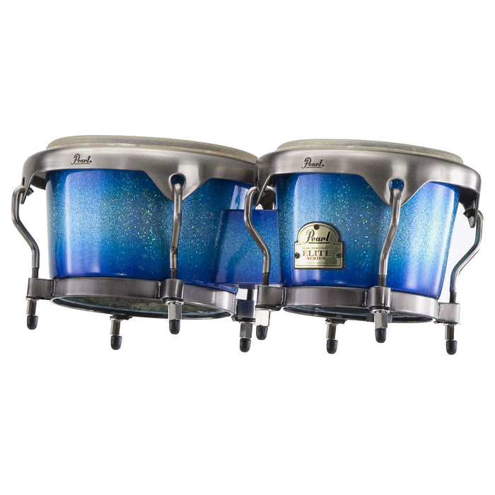 Pearl Elite 7 & 8.5" Fiberglass Bongos - Blue Sparkle Burst