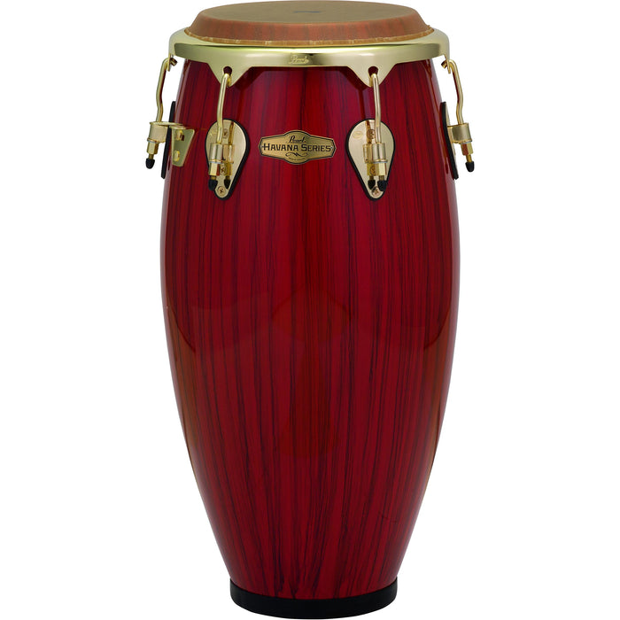 Pearl Havana 11" "Fat Belly" Fiberglass Quinto - Red Tiger Stripe