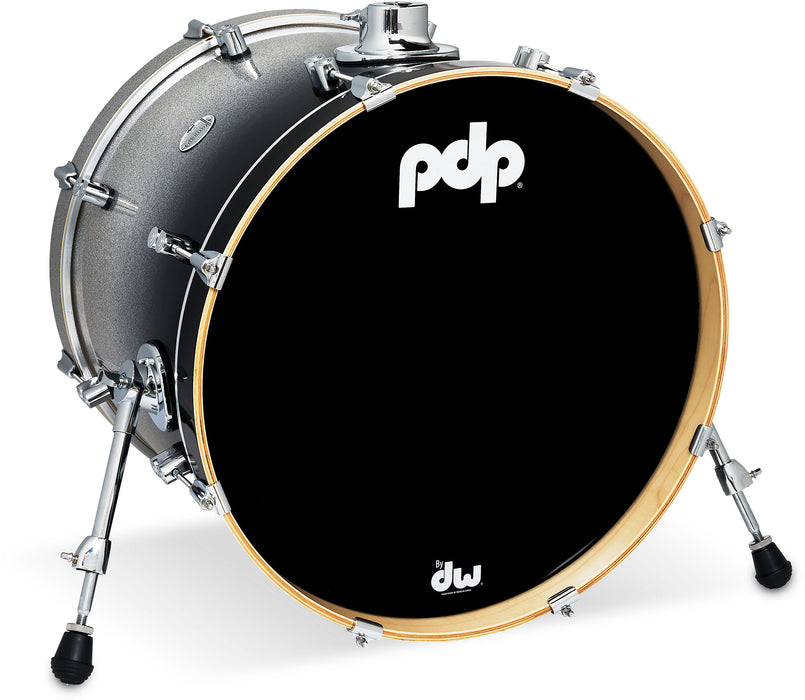 PDP 16" x 20" Concept Maple Bass Drum - Silver To Black Fade
