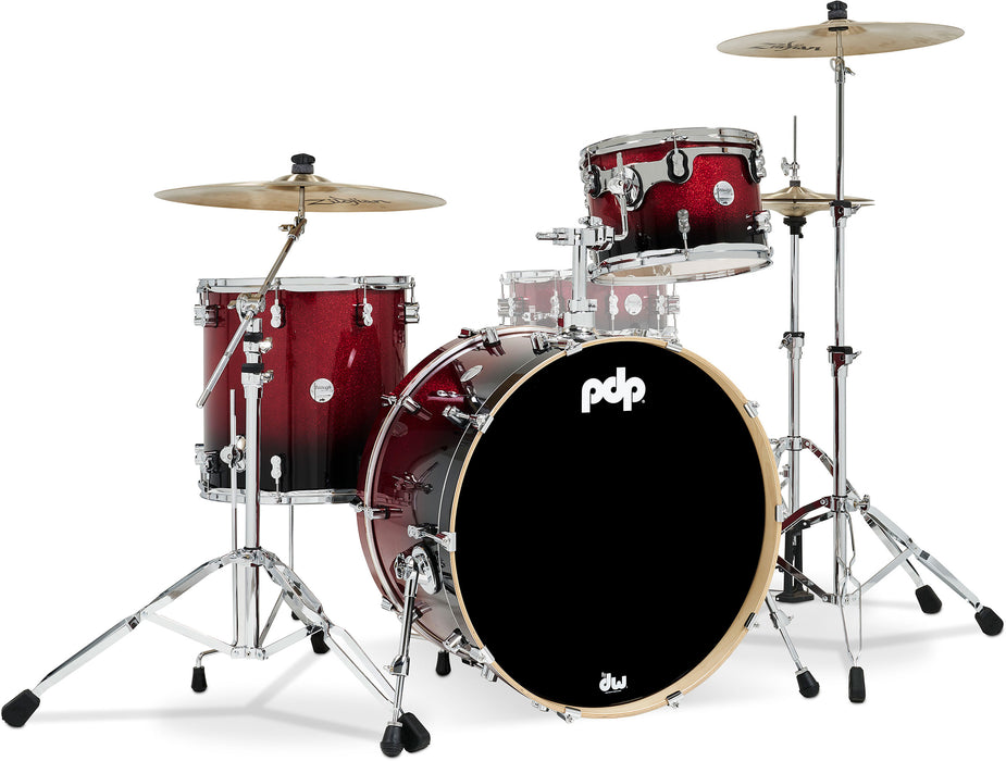 PDP Concept Maple Rock Shell Pack Red to Black Fade