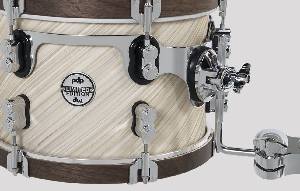 PDP Limited Twisted Ivory w/ Walnut Hoops 3pc Shell pack