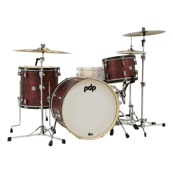 PDP Concept Classic 22" 3pc Maple Shell Pack - Ox Blood w/ Ebony Hoops
