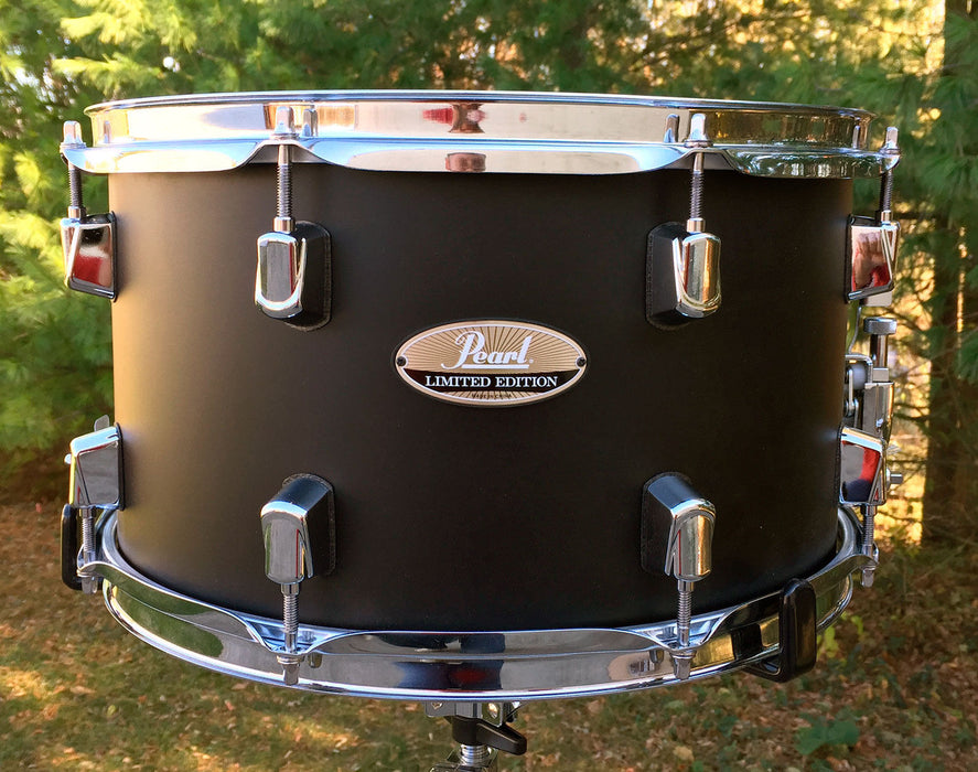 Pearl Limited Edition Maple Snare Drum 14x8 Satin Black - LMP1480S/C227