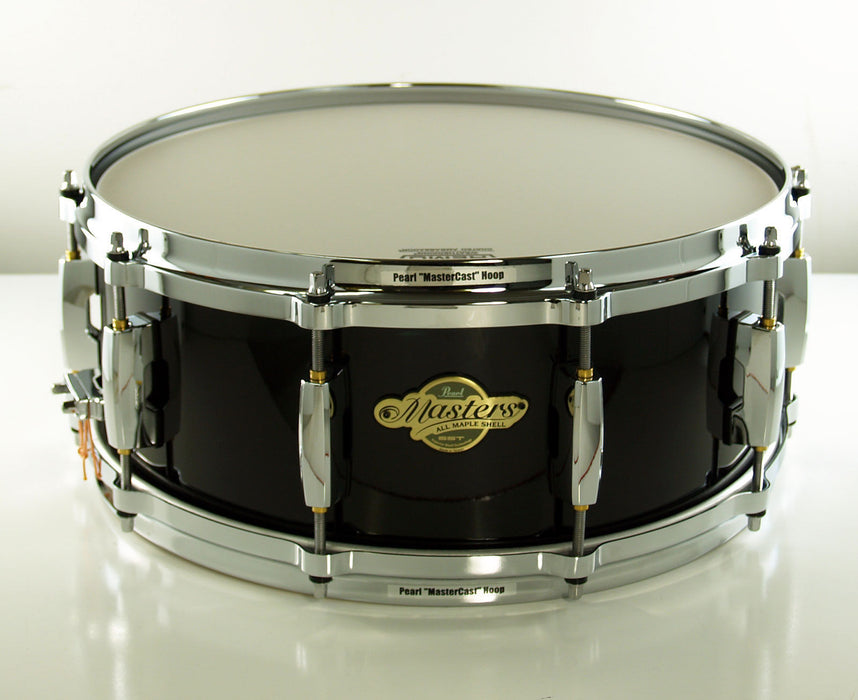 Pearl MCX-1455S/C Masters Maple MCX Piano Black Lacquer 5.5x14 Snare Drum - New