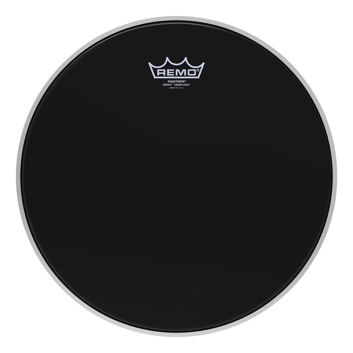 Remo PINSTRIPE Drum Head - Crimplock - Ebony 12 inch