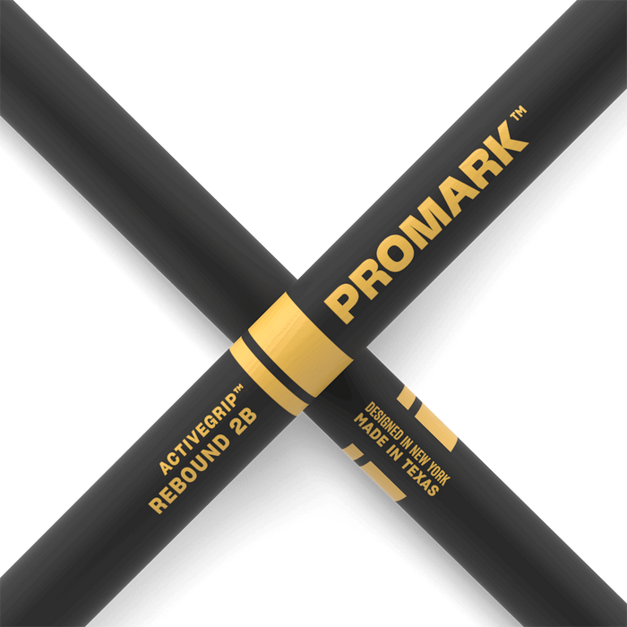 ProMark Rebound 2B ActiveGrip Hickory Drumstick, Acorn Wood Tip