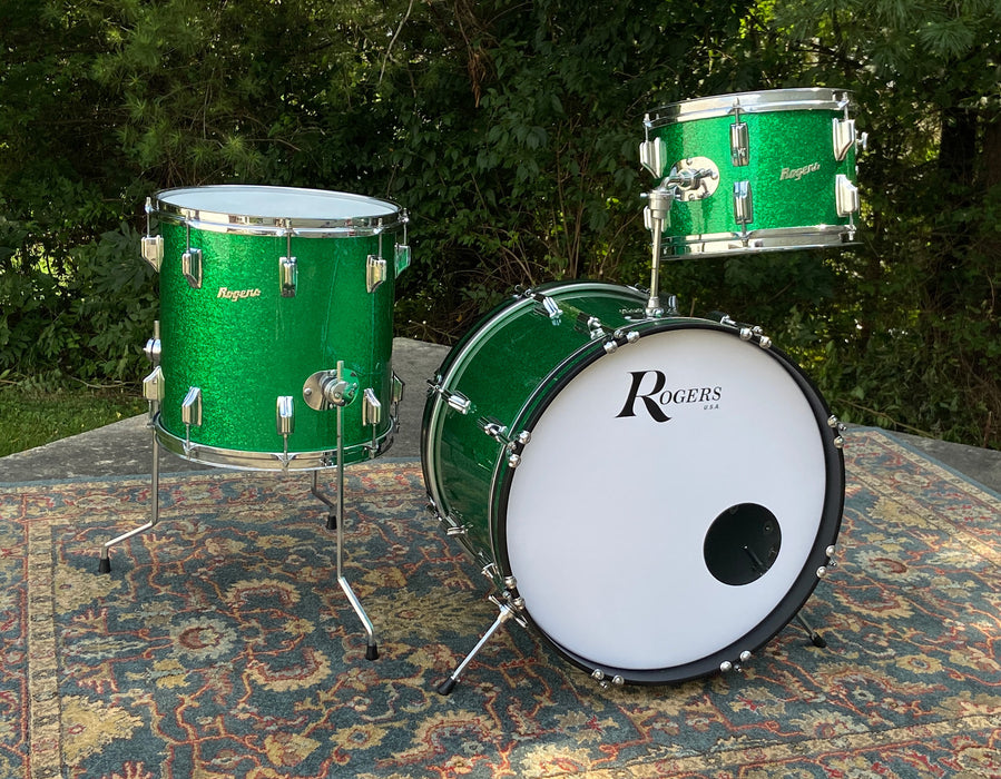 Rogers 60's Holiday 3pc Shell Pack Green Sparkle