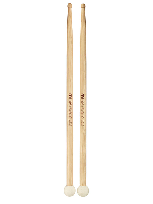Meinl Switch Stick 5A, Drumstick Hickory, Hybrid Wood Tip, Pair - SB120