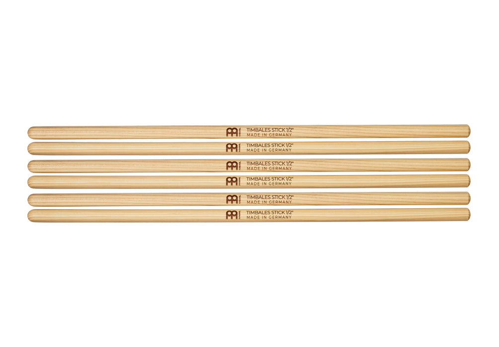 Meinl Timbales Stick 1/12", Drumstick Hickory, Pair, 3-Pack - SB119-3